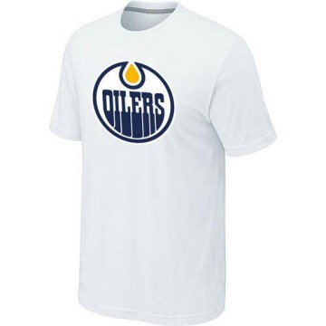 Men's Edmonton Oilers Big & Tall Logo T-Shirt - - White