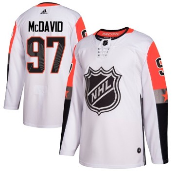 Authentic Adidas Men's Connor McDavid Edmonton Oilers 2018 All-Star Pacific Division Jersey - White