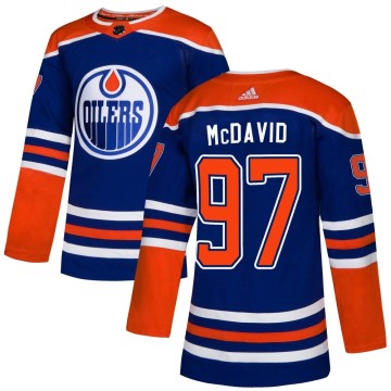 Authentic Adidas Men's Connor McDavid Edmonton Oilers Alternate Jersey - Royal
