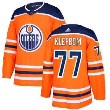 Authentic Adidas Men's Oscar Klefbom Edmonton Oilers Jersey - Royal