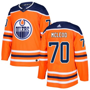Authentic Adidas Men's Ryan McLeod Edmonton Oilers ized r Home Jersey - Orange