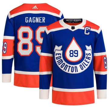 Authentic Adidas Men's Sam Gagner Edmonton Oilers 2023 Heritage Classic Primegreen Jersey - Royal