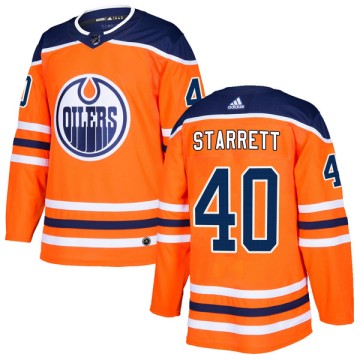 Authentic Adidas Men's Shane Starrett Edmonton Oilers r Home Jersey - Orange