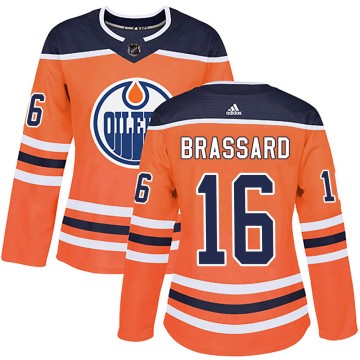 Authentic Adidas Women's Derick Brassard Edmonton Oilers r Home Jersey - Orange
