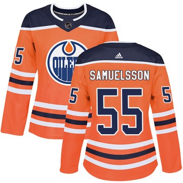 Authentic Adidas Women's Henrik Samuelsson Edmonton Oilers r Home Jersey - Orange