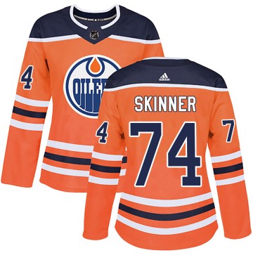 Authentic Adidas Women's Stuart Skinner Edmonton Oilers r Home Jersey - Orange