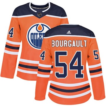 Authentic Adidas Women's Xavier Bourgault Edmonton Oilers r Home Jersey - Orange