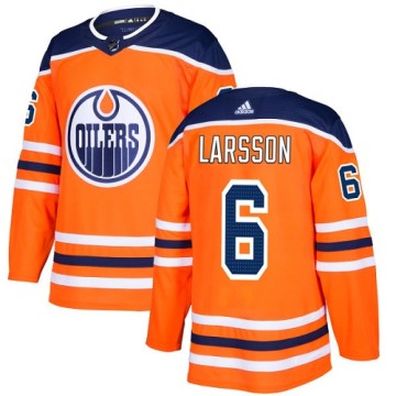 Authentic Adidas Youth Adam Larsson Edmonton Oilers Home Jersey - Orange