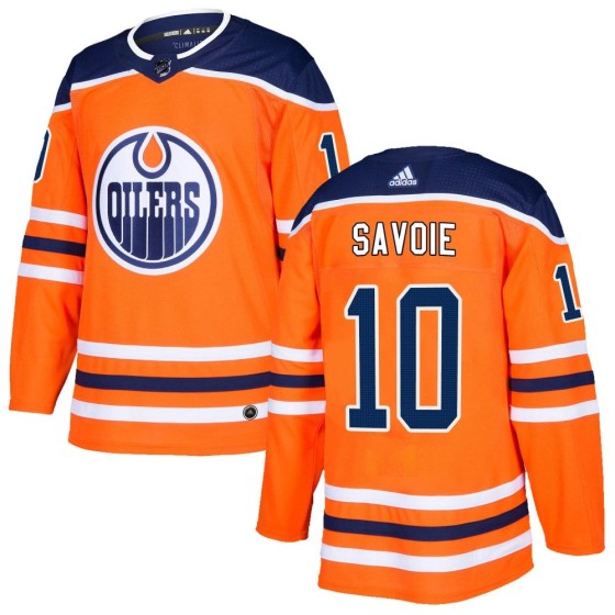 Authentic Adidas Youth Carter Savoie Edmonton Oilers r Home Jersey - Orange