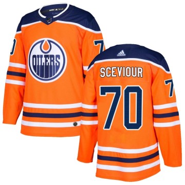 Authentic Adidas Youth Colton Sceviour Edmonton Oilers r Home Jersey - Orange