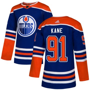 Authentic Adidas Youth Evander Kane Edmonton Oilers Alternate Jersey - Royal
