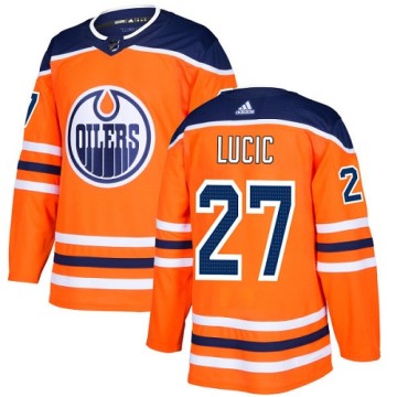 Authentic Adidas Youth Milan Lucic Edmonton Oilers Home Jersey - Orange