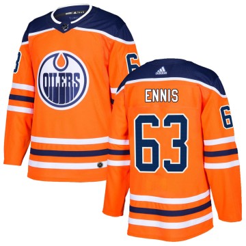 Authentic Adidas Youth Tyler Ennis Edmonton Oilers ized r Home Jersey - Orange