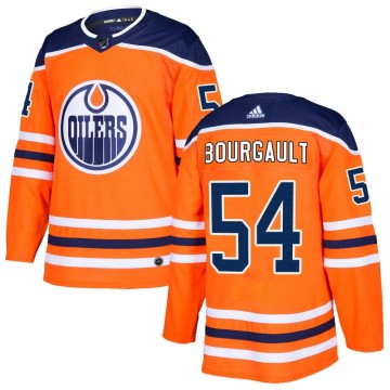 Authentic Adidas Youth Xavier Bourgault Edmonton Oilers r Home Jersey - Orange