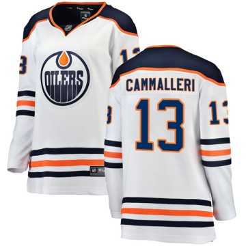 Authentic Fanatics Branded Women's Michael Cammalleri Edmonton Oilers Away Breakaway Jersey - White