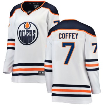 Authentic Fanatics Branded Women's Paul Coffey Edmonton Oilers Away Breakaway Jersey - White