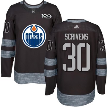 Authentic Youth Ben Scrivens Edmonton Oilers 1917-2017 100th Anniversary Jersey - Black
