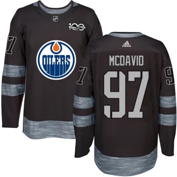 Authentic Youth Connor McDavid Edmonton Oilers 1917-2017 100th Anniversary Jersey - Black