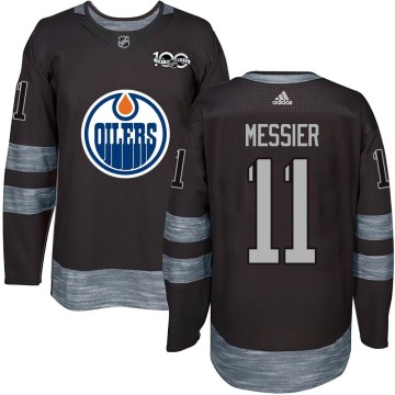 Authentic Youth Mark Messier Edmonton Oilers 1917-2017 100th Anniversary Jersey - Black
