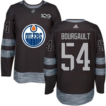 Authentic Youth Xavier Bourgault Edmonton Oilers 1917-2017 100th Anniversary Jersey - Black
