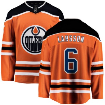 Breakaway Fanatics Branded Men's Adam Larsson Edmonton Oilers Home Jersey - Orange