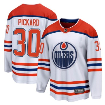 Breakaway Fanatics Branded Men's Calvin Pickard Edmonton Oilers 2020/21 Special Edition Jersey - White