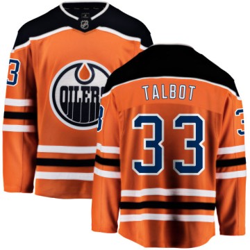 Breakaway Fanatics Branded Men's Cam Talbot Edmonton Oilers Home Jersey - Orange