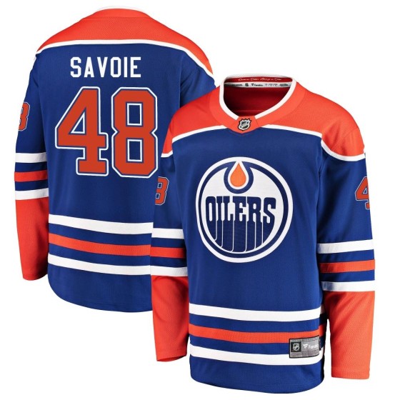 Breakaway Fanatics Branded Men's Carter Savoie Edmonton Oilers Alternate Jersey - Royal