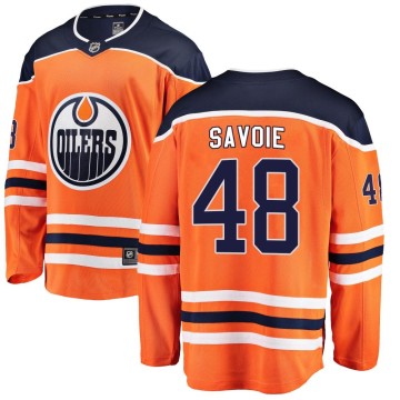 Breakaway Fanatics Branded Men's Carter Savoie Edmonton Oilers Home Jersey - Orange
