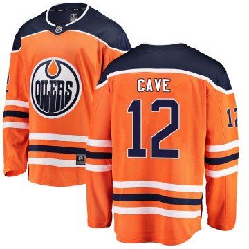 Breakaway Fanatics Branded Men's Colby Cave Edmonton Oilers Home Jersey - Orange
