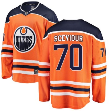 Breakaway Fanatics Branded Men's Colton Sceviour Edmonton Oilers Home Jersey - Orange