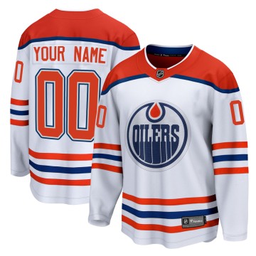 Breakaway Fanatics Branded Men's Custom Edmonton Oilers Custom 2020/21 Special Edition Jersey - White