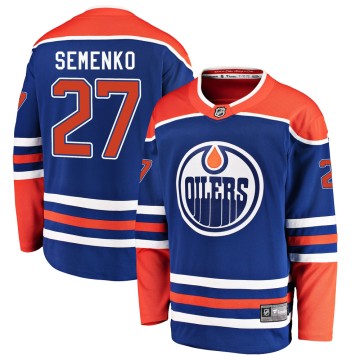 Breakaway Fanatics Branded Men's Dave Semenko Edmonton Oilers Alternate Jersey - Royal