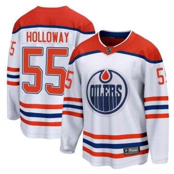 Breakaway Fanatics Branded Men's Dylan Holloway Edmonton Oilers 2020/21 Special Edition Jersey - White