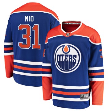 Breakaway Fanatics Branded Men's Eddie Mio Edmonton Oilers Alternate Jersey - Royal