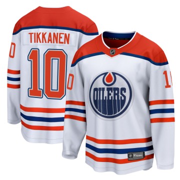Breakaway Fanatics Branded Men's Esa Tikkanen Edmonton Oilers 2020/21 Special Edition Jersey - White