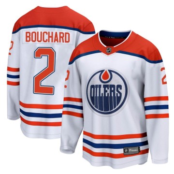 Breakaway Fanatics Branded Men's Evan Bouchard Edmonton Oilers 2020/21 Special Edition Jersey - White