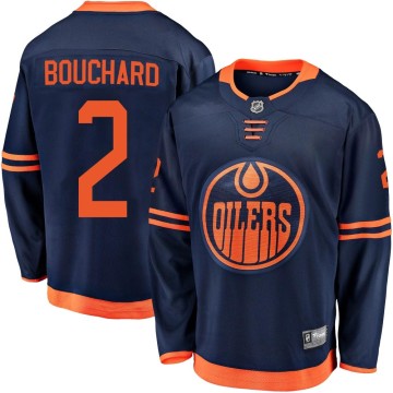 Breakaway Fanatics Branded Men's Evan Bouchard Edmonton Oilers Alternate 2018/19 Jersey - Navy