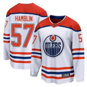 Breakaway Fanatics Branded Men's James Hamblin Edmonton Oilers 2020/21 Special Edition Jersey - White