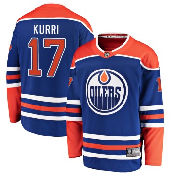 Breakaway Fanatics Branded Men's Jari Kurri Edmonton Oilers Alternate Jersey - Royal