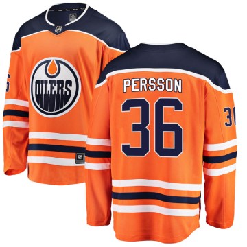 Breakaway Fanatics Branded Men's Joel Persson Edmonton Oilers Home Jersey - Orange