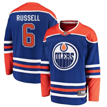 Breakaway Fanatics Branded Men's Kris Russell Edmonton Oilers Alternate Jersey - Royal
