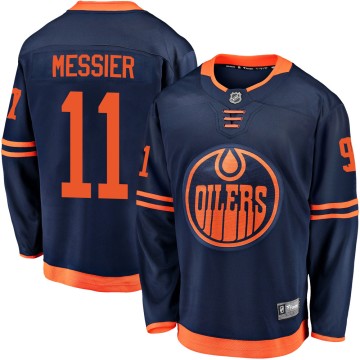 Breakaway Fanatics Branded Men's Mark Messier Edmonton Oilers Alternate 2018/19 Jersey - Navy