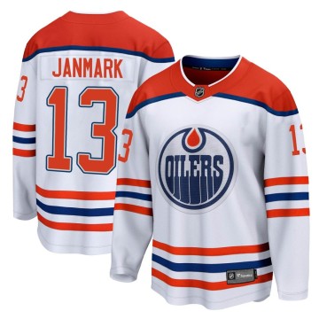 Breakaway Fanatics Branded Men's Mattias Janmark Edmonton Oilers 2020/21 Special Edition Jersey - White