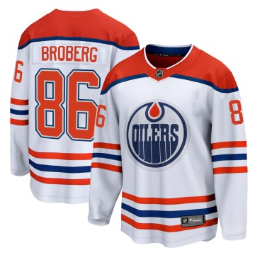 Breakaway Fanatics Branded Men's Philip Broberg Edmonton Oilers 2020/21 Special Edition Jersey - White