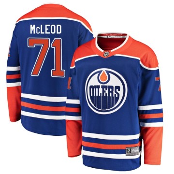Breakaway Fanatics Branded Men's Ryan McLeod Edmonton Oilers Alternate Jersey - Royal