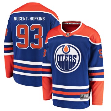 Breakaway Fanatics Branded Men's Ryan Nugent-Hopkins Edmonton Oilers Alternate Jersey - Royal