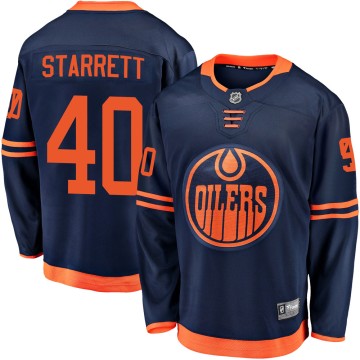 Breakaway Fanatics Branded Men's Shane Starrett Edmonton Oilers Alternate 2018/19 Jersey - Navy