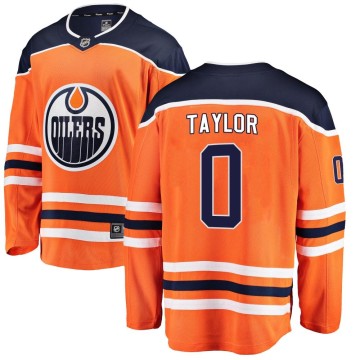Breakaway Fanatics Branded Men's Ty Taylor Edmonton Oilers Home Jersey - Orange