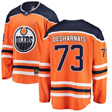 Breakaway Fanatics Branded Men's Vincent Desharnais Edmonton Oilers Home Jersey - Orange